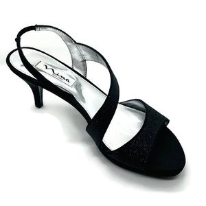 COPY - Nina sparkly, strappy black heels